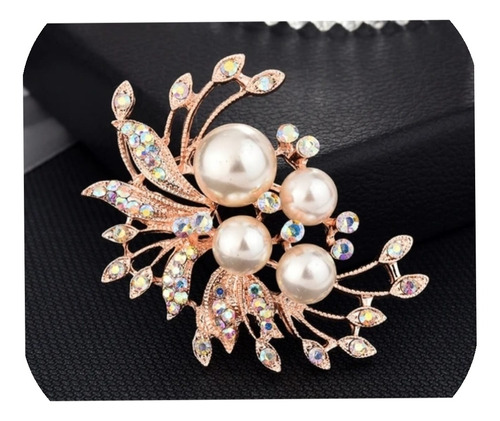 Broche Pin Prendedor Elegante  Varios  Diseños  Con Perla 