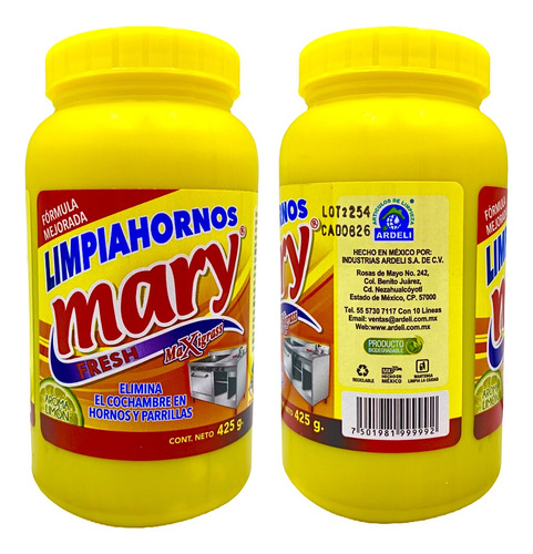 6 Limpia Hornos Mony 425 Gr Estufas Parrillas