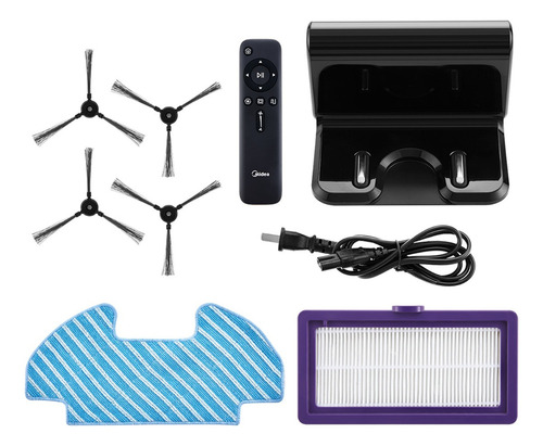 Aspiradora Robot Smart Trapeadora Midea Con Control Remoto Color Negro