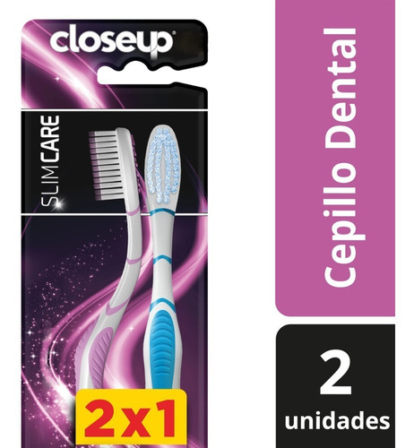 Cepillos Close Up Slimcare Suave Pack 2 X 1 