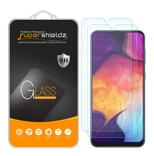 Vidrio Templado Para Samsung A50 [2 Un.] Supershieldz