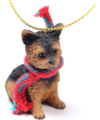 Yorkshire Terrier Tiny Miniature One Christmas Ornament...