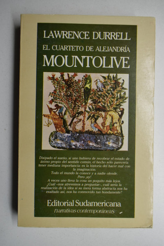 Mountolive: El Cuarteto De Alejandría Lawrence Durrell  C160