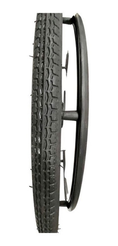 Roda Aro 24 Completa Com Pneu Inflável P/cadeira De Rodas