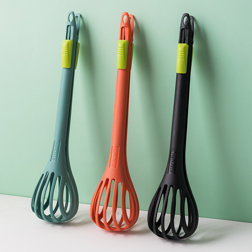 Batidor De Nylon Multiusos, Pinzas Para Alimentos De Doble U