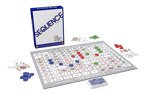 Juego De Mesa Cartas Secuence Classic P/ Adultos Y Niños +7