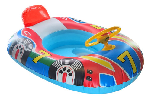 Bote Inflable Para Niños - Flotador Auto De Carrera Piscina