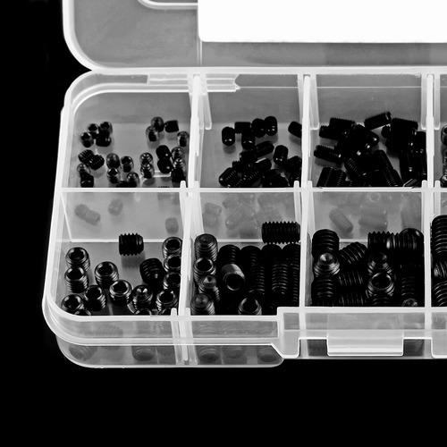 Surtido De 240 Tornillos Allen Cabeza Hexagonal Set Grub