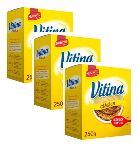 Alimento Vitina Clasica Caja 250 Gr X 3unidades 