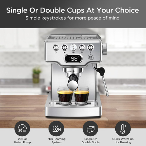 Geek Chef Espresso Máquina, Fabricante De Café Espresso De 2