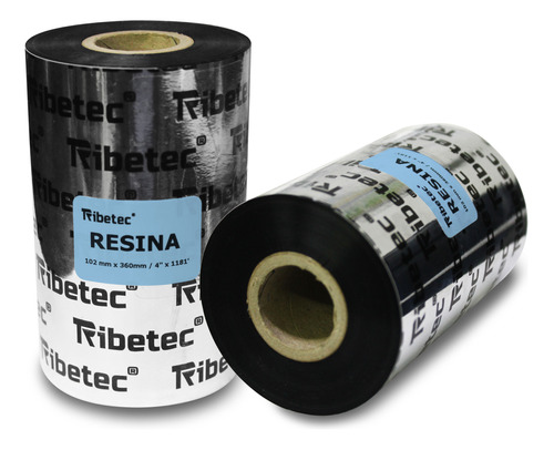 Ribbon De Resina 102x360 Mts Para Impresora De Etiquetas