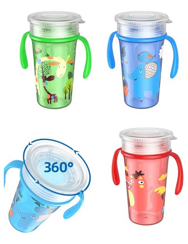 Vaso Antiderrame 360 Magic Cup Libre Bpa Entrenador Niños