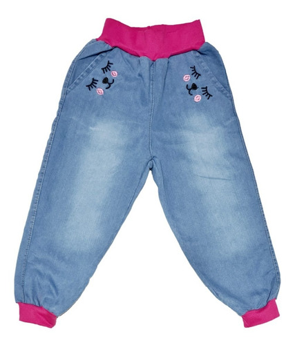 Imagem 7 de 8 de Conjunto Inverno Infantil Jeans Cílios Menina Jaqueta Calça