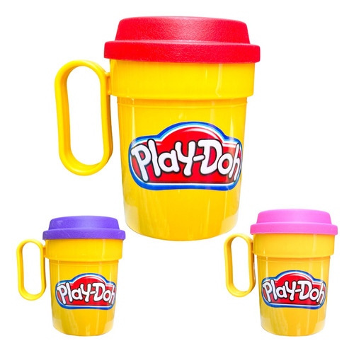 Vaso En Forma De Play Doh O Dulcero Fiesta 24 Piezas 