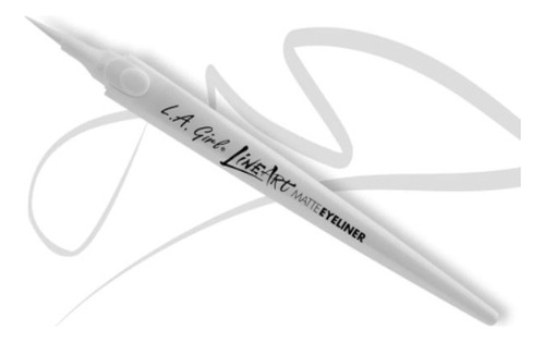 Delineador De Ojos L.a. Girl Line Art Matte Color Pure white