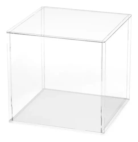 Caja De Exhibición Acrílica De 20x20x30 Cm – Transparente, Desmontable Y A Prueba De Polvo Para Figuras Y Coleccionables