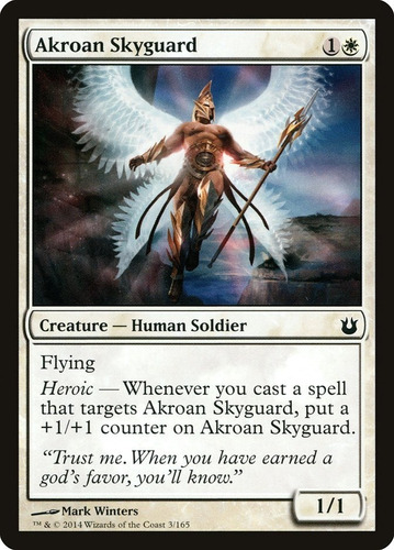 Cartas Magic Akroan Skyguard Bog Mtg Bsas