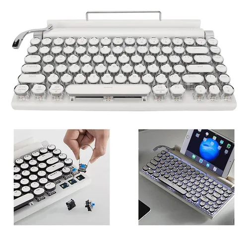 Teclado Mecánico Para Máquina De Escribir Pomya, Teclado Con