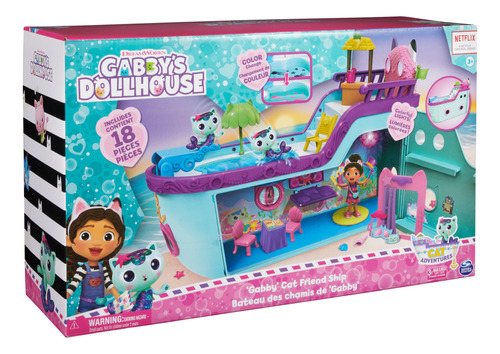 Playset Crucero Gatastico Gabby Dollhouse.