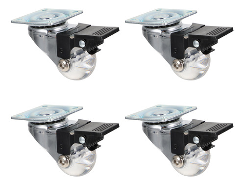 Placa De Rueda Universal Heavy Duty Caster, 4 Unidades