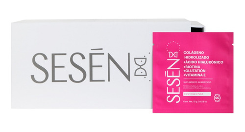 Sesen 30 Sachets Pink Colágeno Acido Hialurónico Biotina Sabor N/A