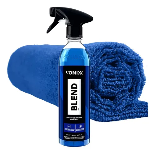 Cera Líquida Blend Spray Carnaúba Vonixx 500ml com Toalha Microfi...