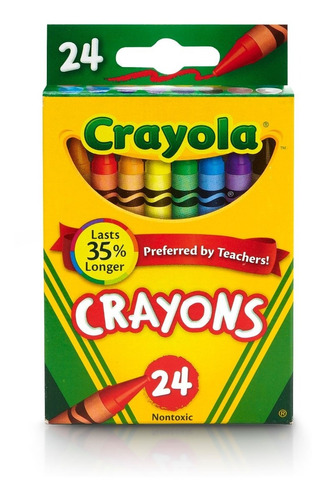 Crayones Crayola T Oficial X24 Colores Standard 