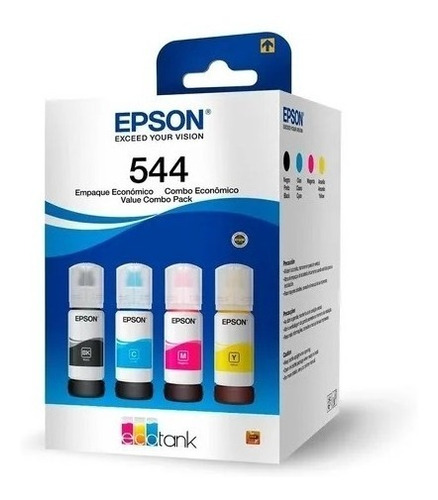 Pack 4 Tintas Epson T544 Original 4 Colores L110/l3110/l3150
