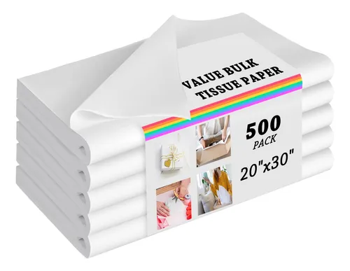 Pinwatt 500 Hojas 20x30 Papel De Seda Blanco A Granel Para B