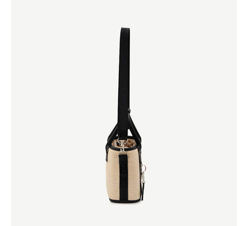 Bandolera Barcelona Rafia Negro