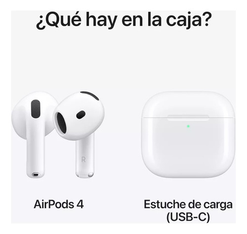 Apple AirPods 4a Gen A3050 Inalámbricos Blancos