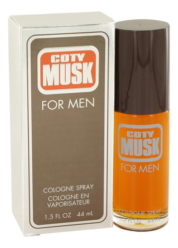 Colonia en aerosol Coty Musk para hombre, 44 ml, original