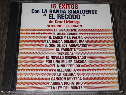 15 Éxitos Con La Banda Sinaloense El Recodo, Bmg 1994