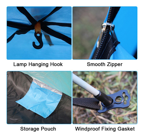 Carpa Familiar Automática Para Acampar, Tiendas De Campaña,