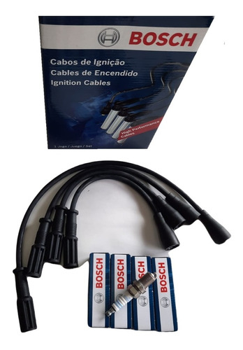 Juego De Cables Y Bujías Fiat Duna Uno Fiorino Palio 1.3 Mpi