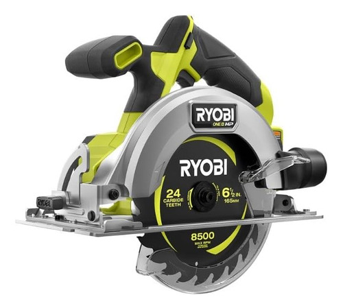 Sierra Circular Inal. Ryobi S/carbones, No Incl Bat Color Verde Frecuencia 0