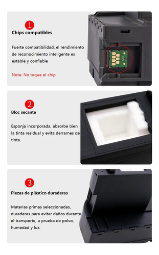 Caja De Mantenimiento Epson L6171,m2140,3140,t04d1, Generica