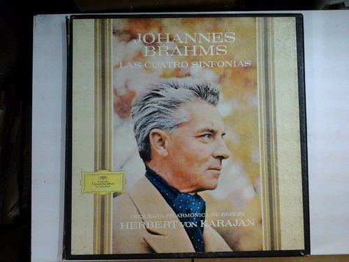 Vinilo 0405 - Johannes Brahms - Las 4 Sinfonias - Karajan 