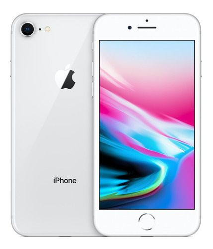 Apple iPhone 8 64gb Silver Cargador Cable Funda Templado (Reacondicionado)
