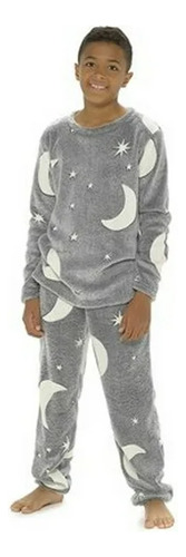 Pijama Invierno Polar Plush Peluche Luminoso Infantil Niños