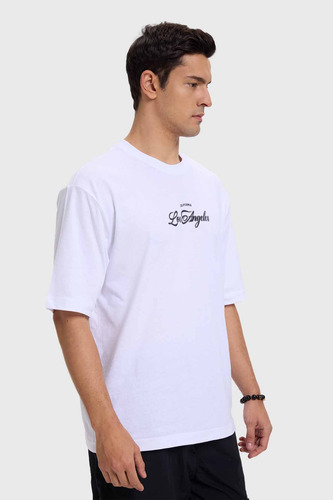 Polera Hombre Print Blanco X Fsp Fashion's Park
