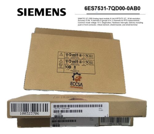 Siemens 6es7 531-7qd00-0ab0 Analog Input Module
