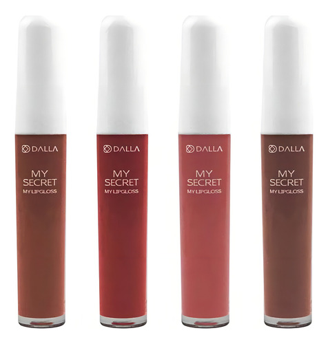 Gloss My Secret Dalla Kit C/4 Unidades Cor Nude