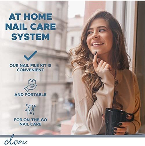 Sistema De Limas De Uñas Elon Professional De 4 Pasos