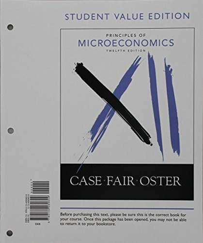 Book : Principles Of Microeconomics, Student Value Edition 