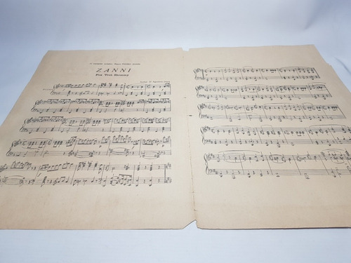 Imagen 4 de 5 de Antigua Partitura Militar Pedro Zanni Homenaje Mag 57542