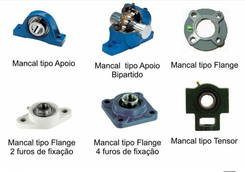 Mancal P 205 P/ Eixo 25mm Com Rolamento - Ucp 205