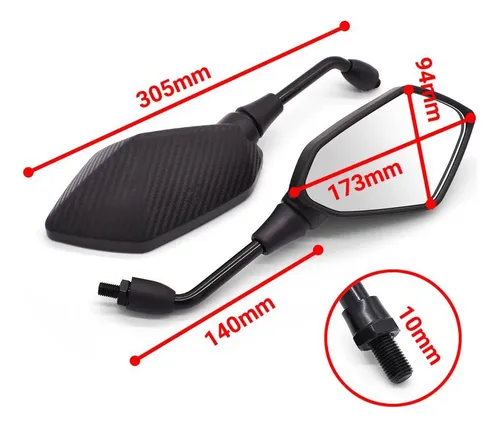 Espejos Retrovisores Para Suzuki Gsf600 Bandit Gs1000 Gs500
