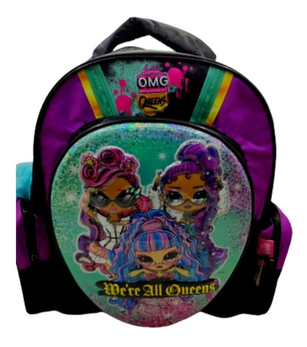 Mochila Escolar Infantil Lol Queens 14 Pulgadas Wabro