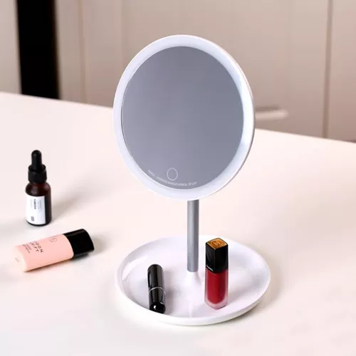 Espelho Com Luz De Led Maquiagem Touch Porta Bijoux - Up4you